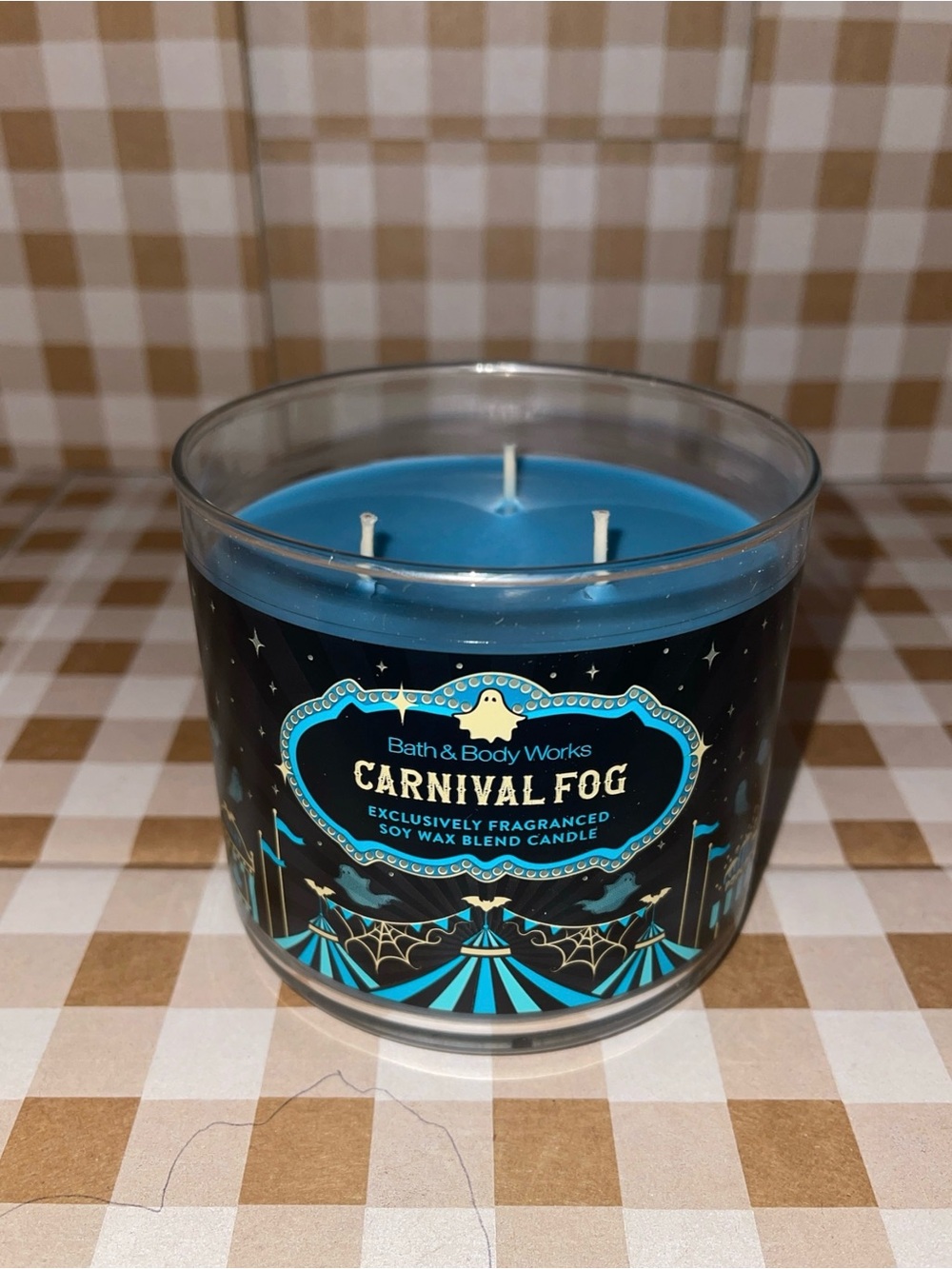 BATH & BODY WORKS CARNIVAL FOG 3 WICK CANDLE - Picture 2 of 2
